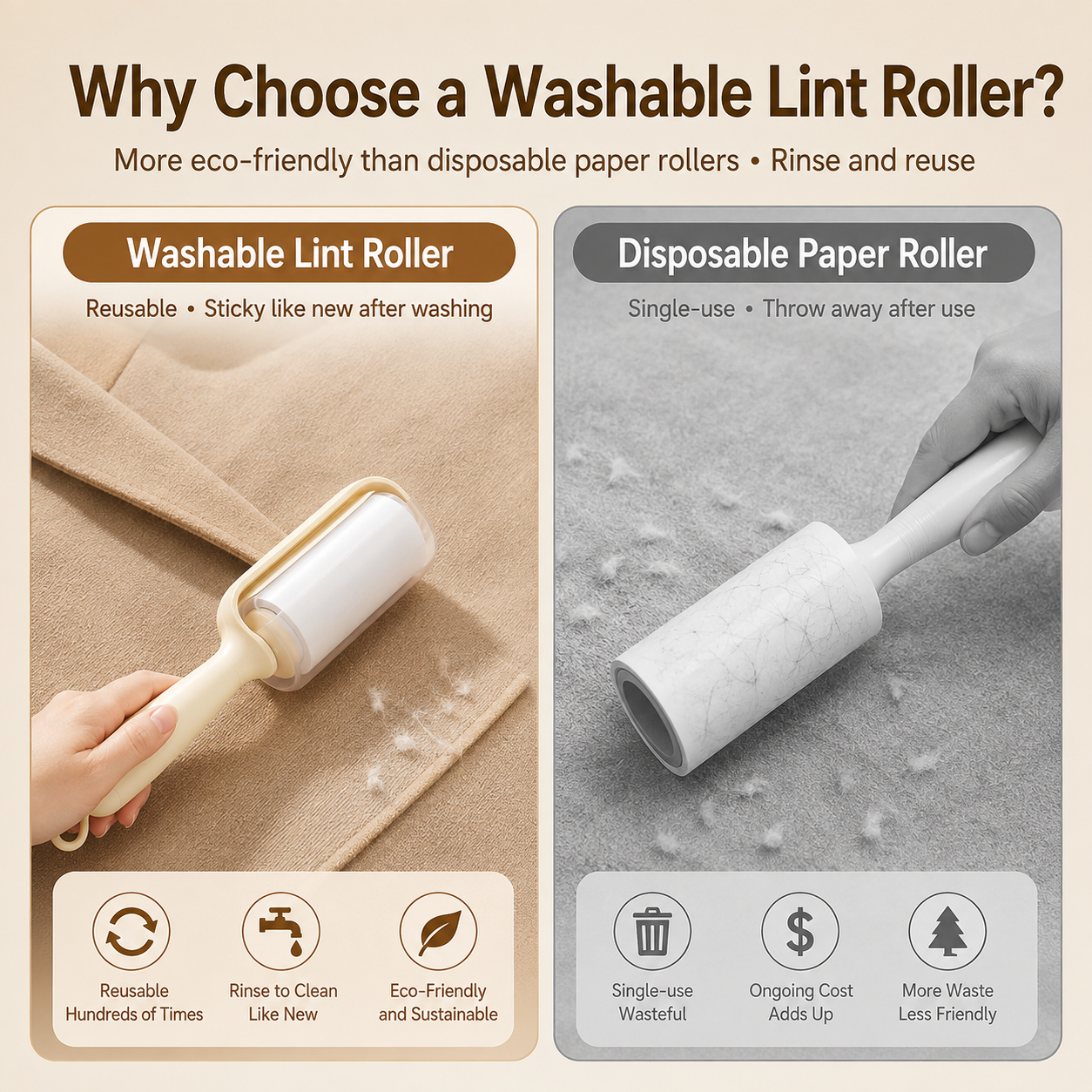 Washable Reusable Lint Roller