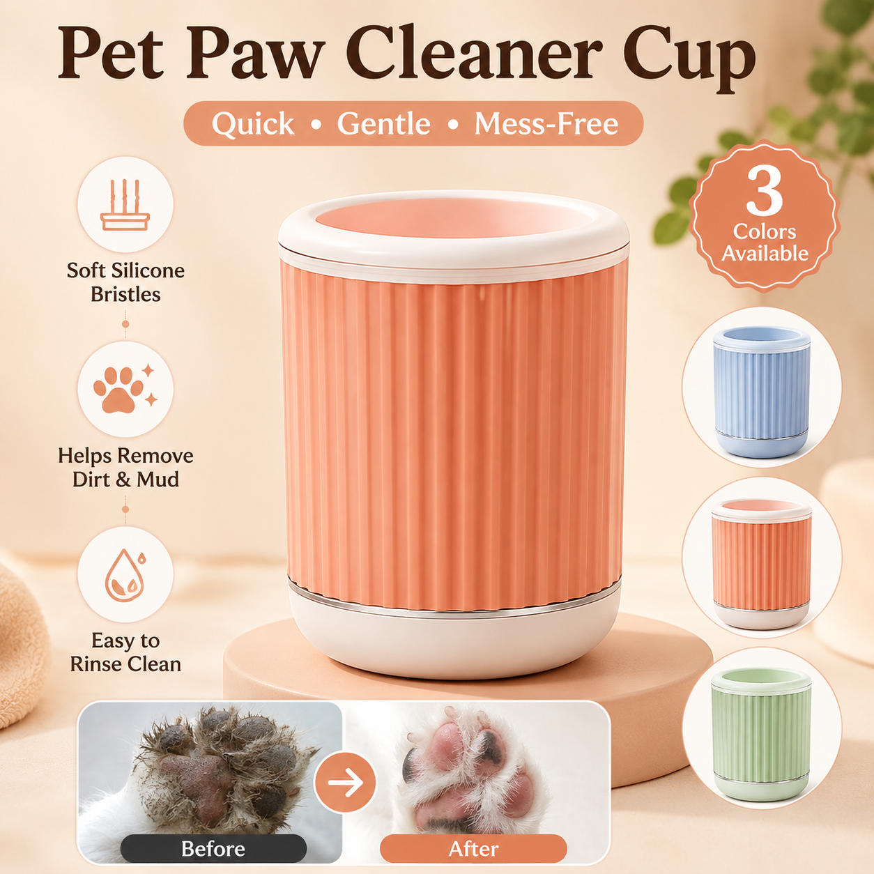 Pet Paw Cleaner Cup