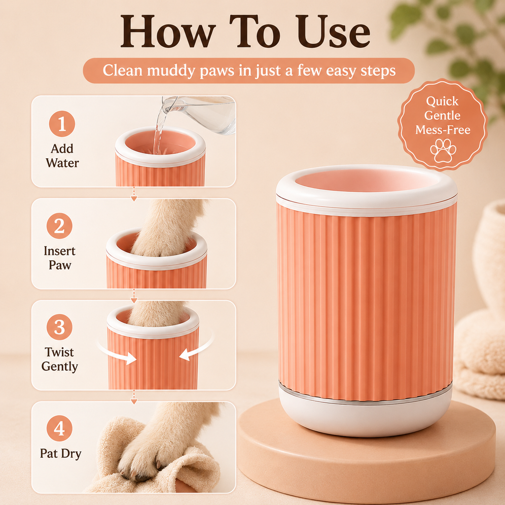 Pet Paw Cleaner Cup