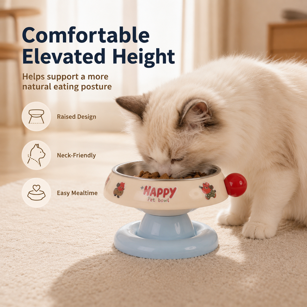 Elevated Stainless Steel Pet Bowl