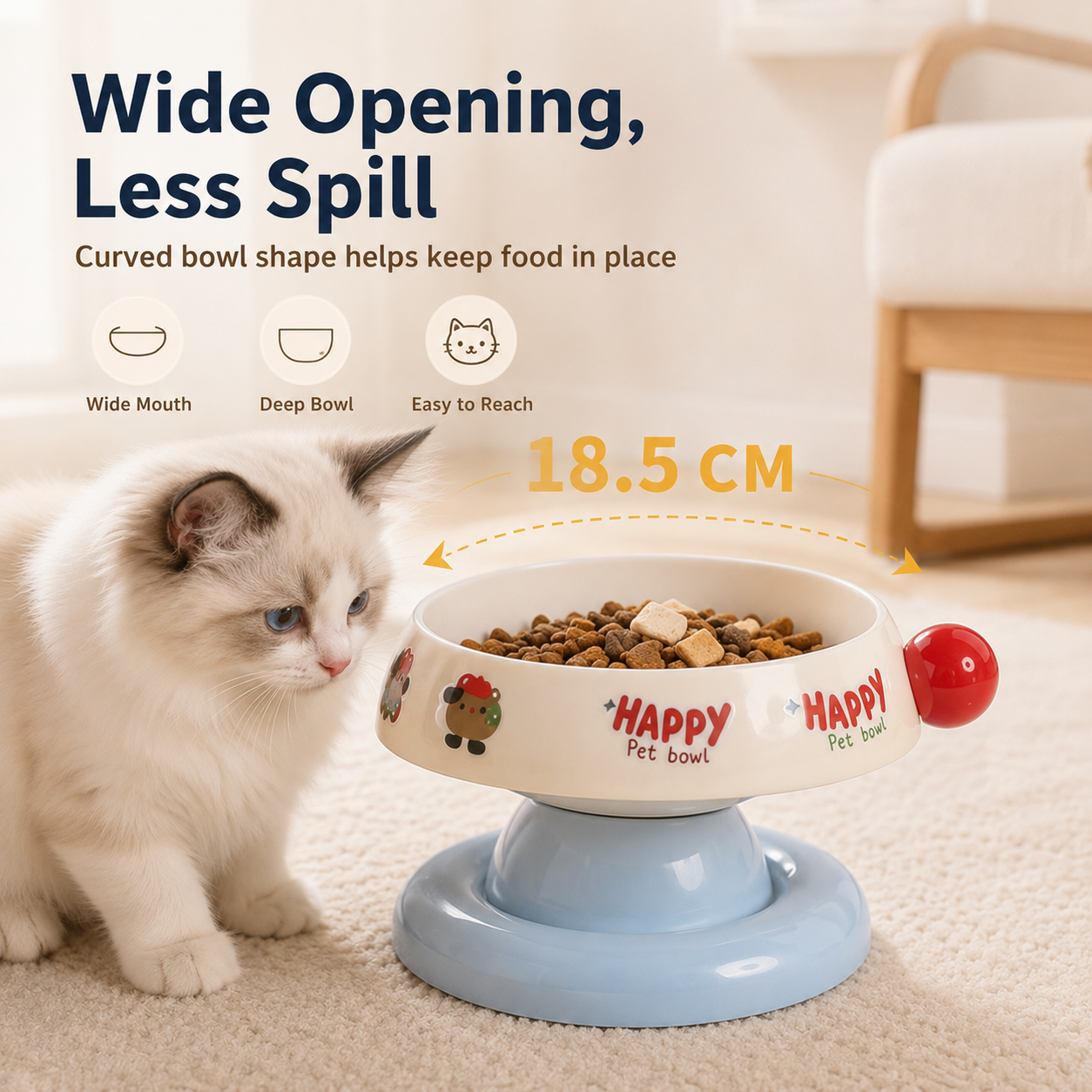 Elevated Stainless Steel Pet Bowl