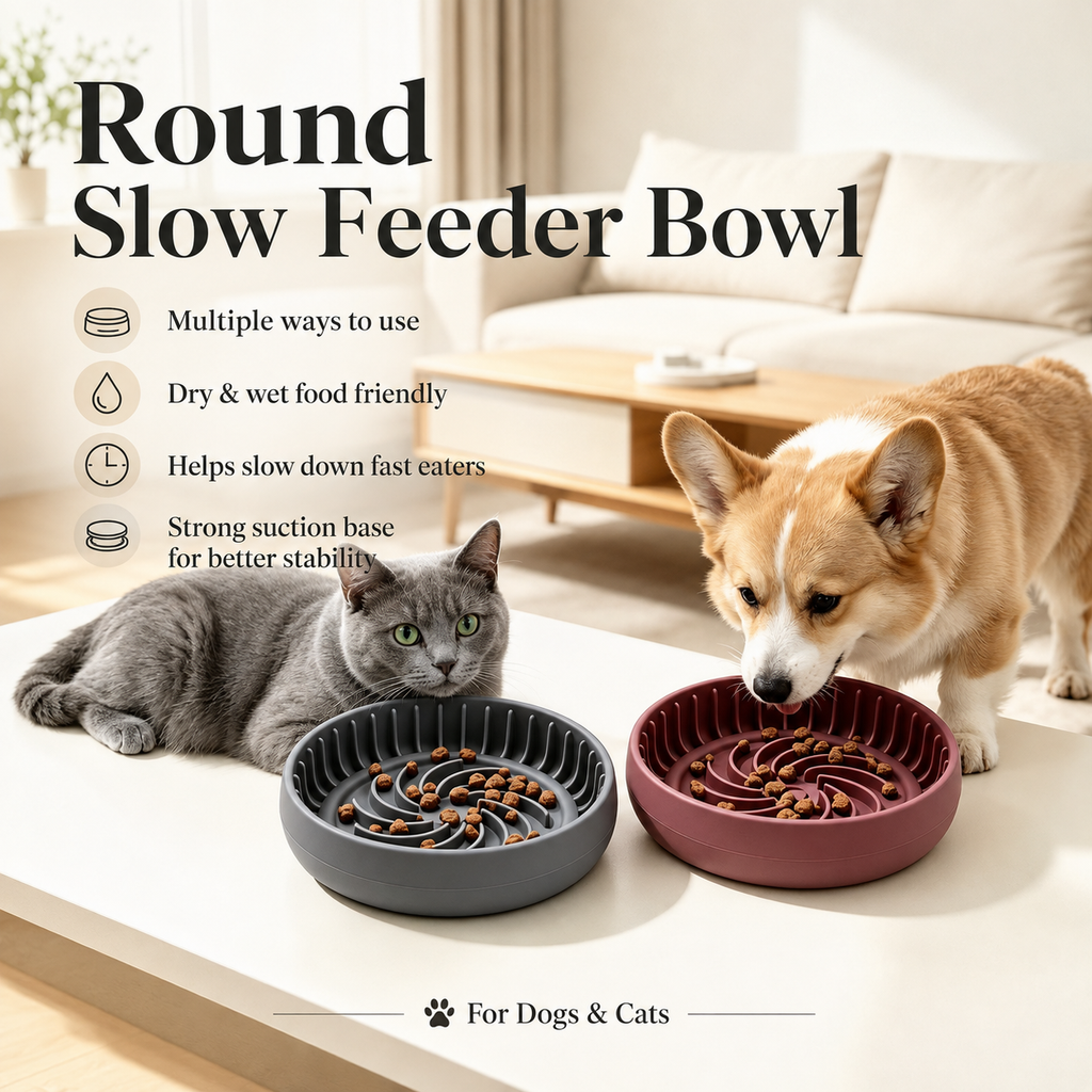 Silicone Slow Feeder Pet Bowl