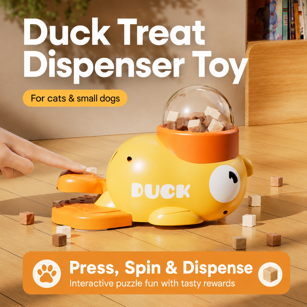 Interactive Duck Treat Dispenser Toy