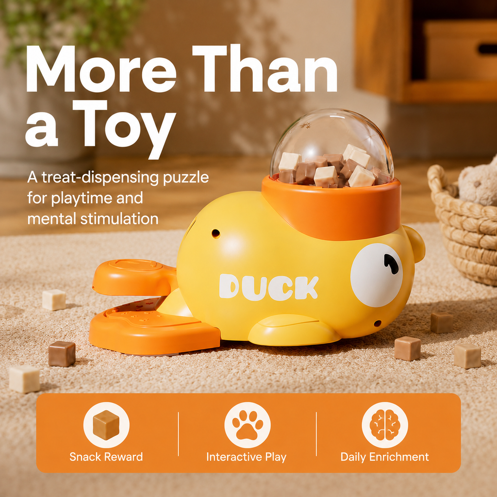 Interactive Duck Treat Dispenser Toy