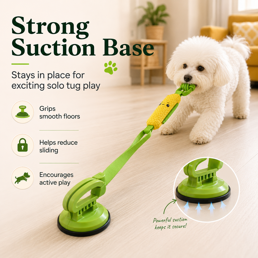 Interactive Squeaky Dog Tug Toy