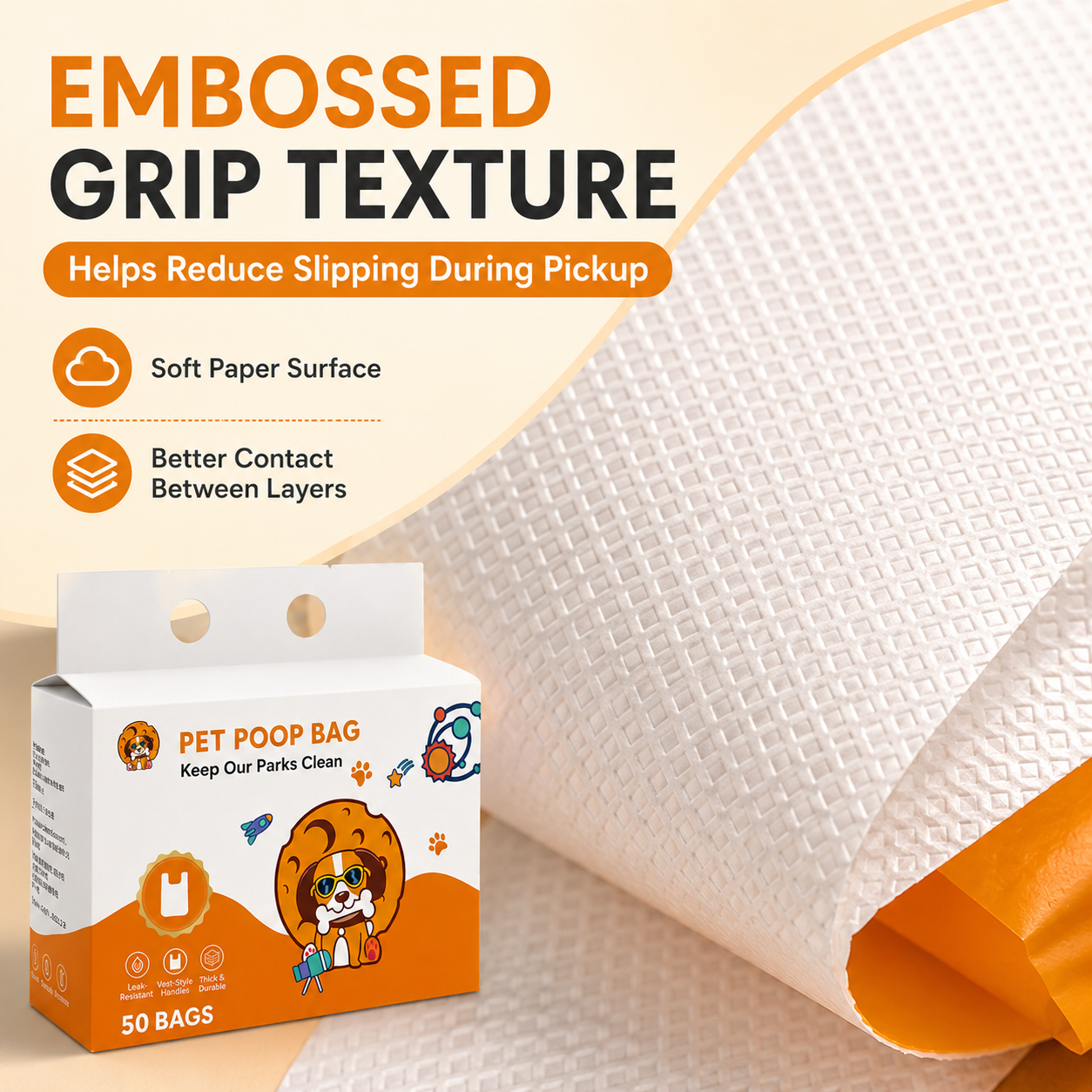 DOUBLE-LAYER THICKENED DOG WASTE PICKUP BAGS