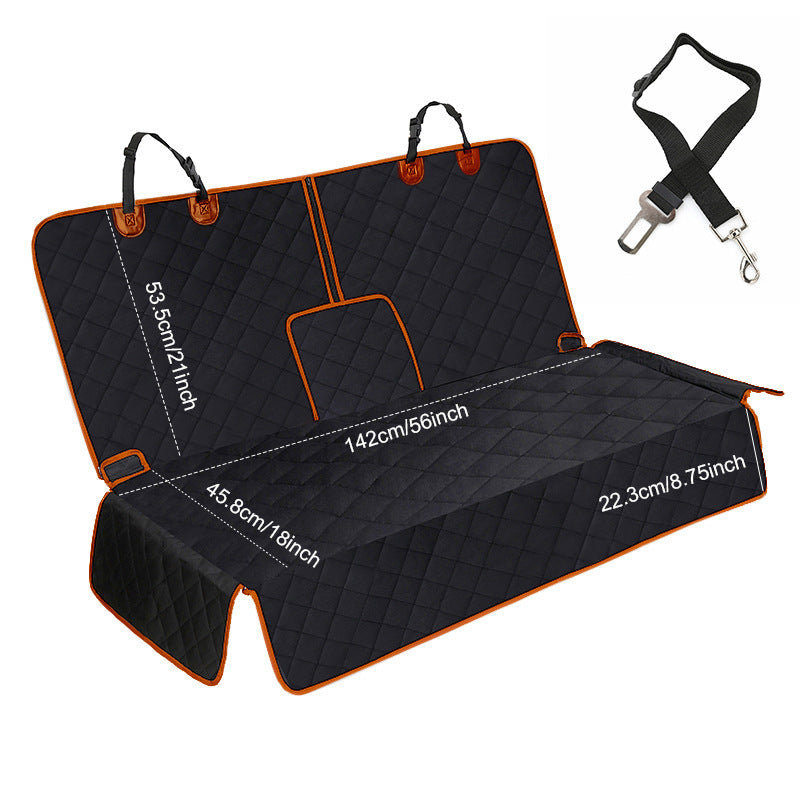 Waterproof Quilted Pet Car Seat Cover – Universal Back Seat Protector
