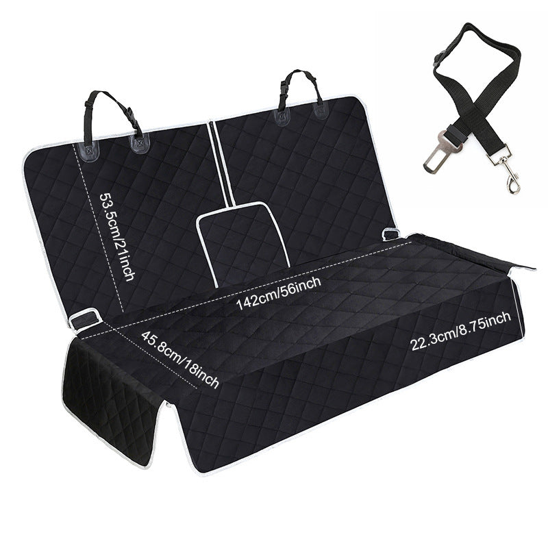 Waterproof Quilted Pet Car Seat Cover – Universal Back Seat Protector
