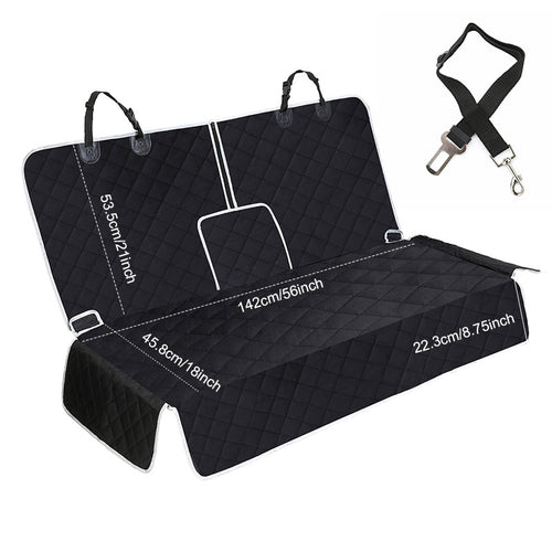 Waterproof Quilted Pet Car Seat Cover – Universal Back Seat Protector