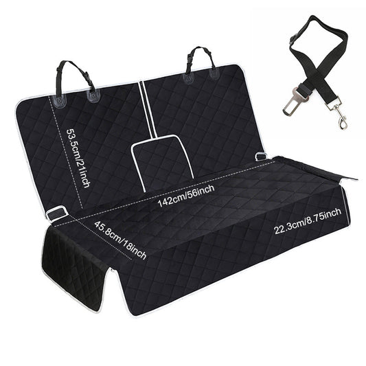 Waterproof Quilted Pet Car Seat Cover – Universal Back Seat Protector